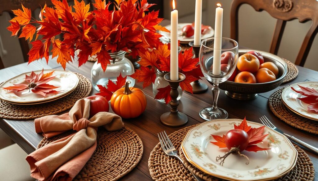 autumn place settings